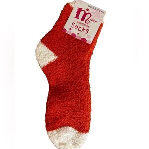 Minky Soft Fuzzy Slipper Socks Sz 9-11